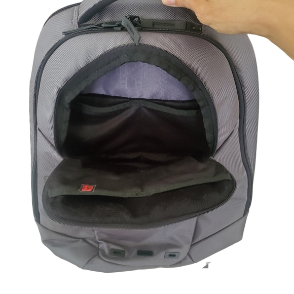 Padded Laptop Computer Backpack Ogio Ace Fleece Lined Branded LG Knap Sack - Picture 5 of 13